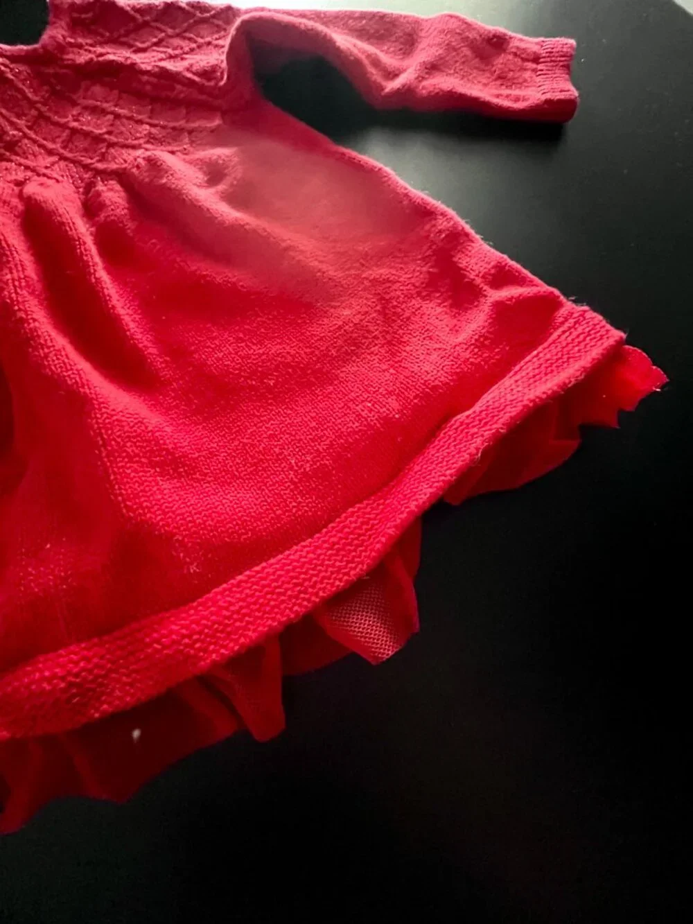 Baby Cat & Jack Red Sweater Dress, 6-9 Months